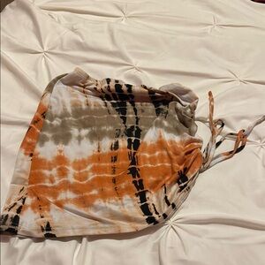 Fashion Nova Tie-Dye Skirt with Drawstring